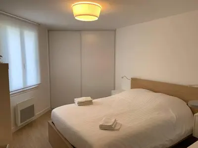 Un ou plusieurs lits dans un hébergement de l'établissement Jaurès - Centre-Ville - T3 au calme