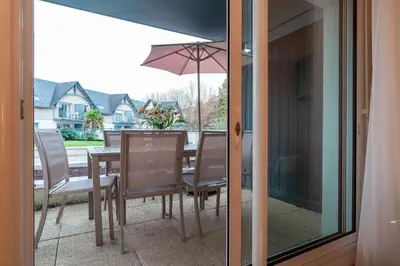 Balcon ou terrasse dans l'établissement Liorzh - Appt proche plage idéal pour familles
