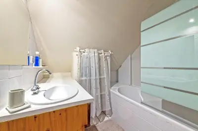 Salle de bains dans l'établissement L'Arvoriad I Hyper centre & 2 chambres