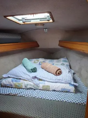 Un ou plusieurs lits dans un hébergement de l'établissement Location Unique : Le Bateau d'Antoine à Roscoff
