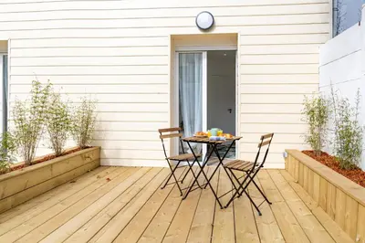 Balcon ou terrasse dans l'établissement STUDIOS proximité Facs, Clinique Pasteur, Centre