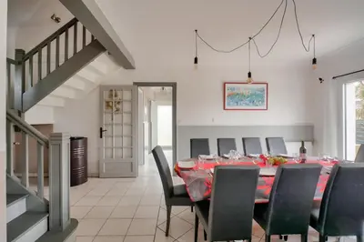 Plan de l'établissement Maison 5 chambres avec accès direct à la plage