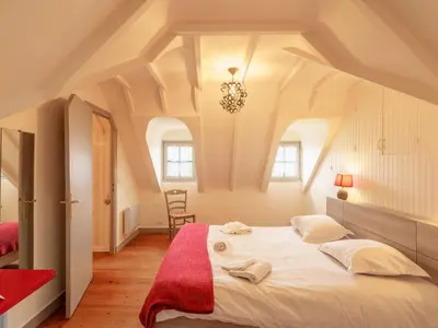 Un ou plusieurs lits dans un hébergement de l'établissement Holiday Home Penty Landromiou by Interhome