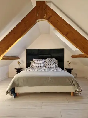 Un ou plusieurs lits dans un hébergement de l'établissement Le Duplex, proche centre-ville