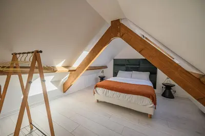 Un ou plusieurs lits dans un hébergement de l'établissement Le Duplex, proche centre-ville