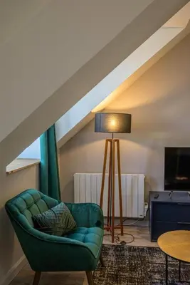 Coin salon dans l'établissement Le Duplex, proche centre-ville