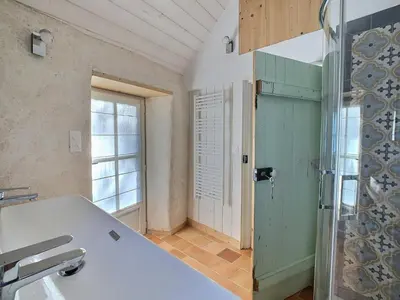 Salle de bains dans l'établissement Penty Ty Gwen (Cap de la Chèvre)