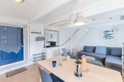 Coin salon dans l'établissement TY PENTY - Petit cocon pour 2 en bord de mer
