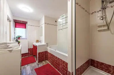 Salle de bains dans l'établissement Ty Kap - Maison 4 chambres vue mer