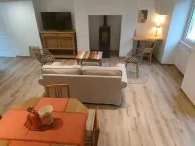 Coin salon dans l'établissement Cap sur le Guillec