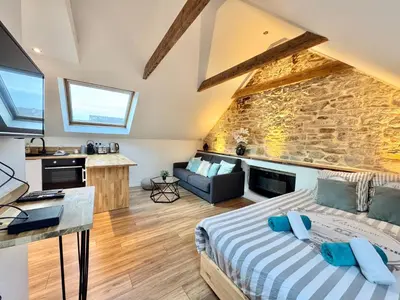 Télévision ou salle de divertissement dans l'établissement Studio cosy - renove - calme - 3 personnes - proche gare et centre historique