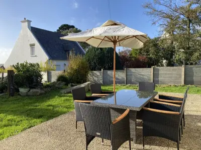 Jardin de l'établissement Maison à Trébeurden : Jardin, Terrasse, WIFI, Parking, 3 Chambres, Plages et Commerces à Proximité - FR-1-368-402