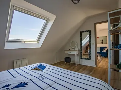 Un ou plusieurs lits dans un hébergement de l'établissement Holiday Home Ty Mat by Interhome