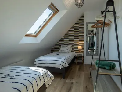 Un ou plusieurs lits dans un hébergement de l'établissement Holiday Home Ty Mat by Interhome