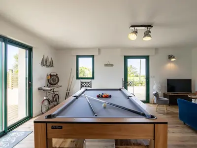 Billard dans l'établissement Holiday Home Ty Man by Interhome