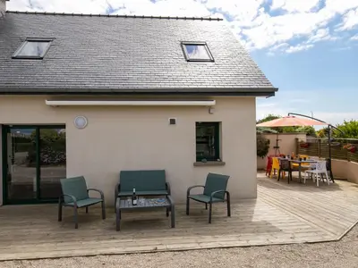 Terrasse ou espace extérieur de l'établissement Holiday Home Ty Man by Interhome