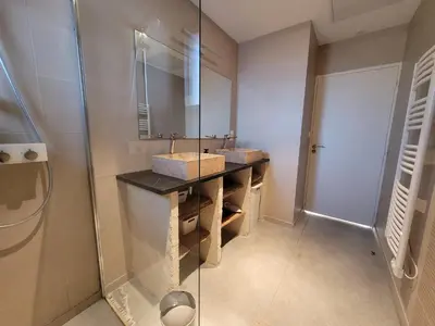 Salle de bains dans l'établissement Un petit coin de paradis