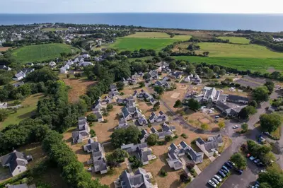 Paysage naturel près de le village vacances