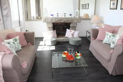 Coin salon dans l'établissement Villa DUXCAAR Avel Mor