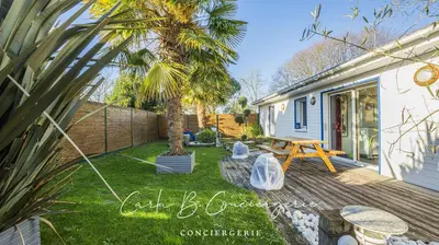 Jardin de l'établissement ROBY - maison TREGUNC 6 personnes