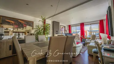 Coin salon dans l'établissement ROBY - maison TREGUNC 6 personnes