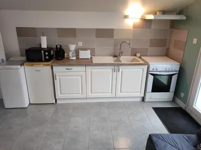 Cuisine ou kitchenette dans l'établissement Passage d'Élise