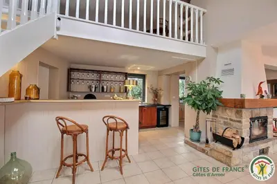 Cuisine ou kitchenette dans l'établissement Villa caroline
