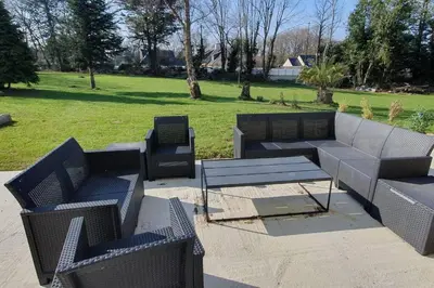 Jardin de l'établissement La Maison de Tante Yvonne - Gîte de Kerblaise