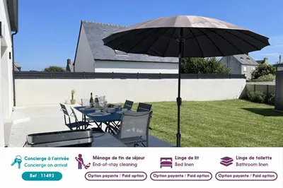 Jardin de l'établissement Belle maison pour 8 - 950m de la plage et du port