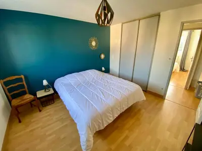Un ou plusieurs lits dans un hébergement de l'établissement TY ARVOR Maison à 5 minutes de la plage Concarneau