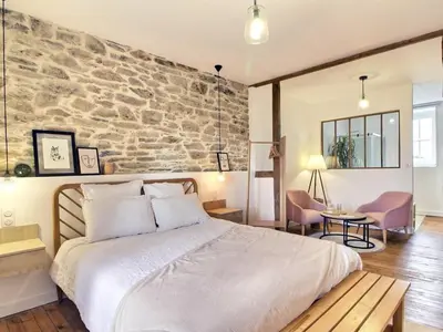 Un ou plusieurs lits dans un hébergement de l'établissement Les Chambres D'Hespéris