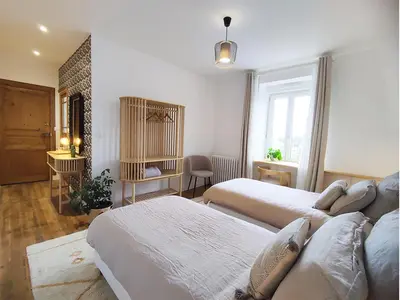 Un ou plusieurs lits dans un hébergement de l'établissement Les Chambres D'Hespéris
