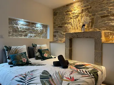 Un ou plusieurs lits dans un hébergement de l'établissement LE CALLOCH 2D - Studio 4 Étoiles - Quartier Gare - Wifi - Netflix
