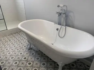 Salle de bains dans l'établissement Bretagne maison proche de la mer de 4 à 8 personnes