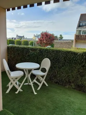Jardin de l'établissement Roscoff  - Studio cosy 3*