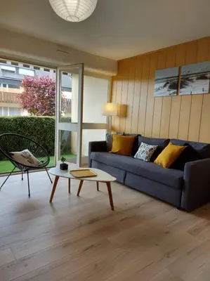 Coin salon dans l'établissement Roscoff  - Studio cosy 3*