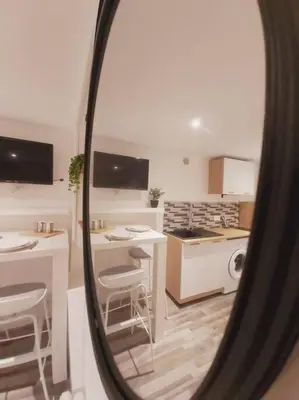 Cuisine ou kitchenette dans l'établissement Duplex Cosy 2