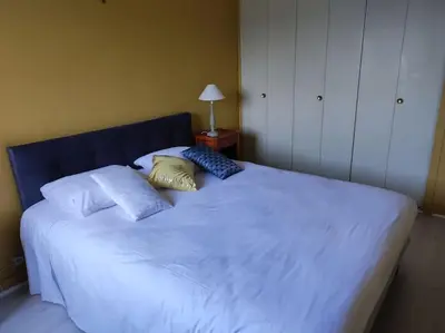 Un ou plusieurs lits dans un hébergement de l'établissement L'Escale - Appartement vue mer