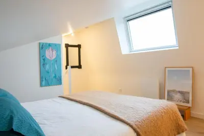 Un ou plusieurs lits dans un hébergement de l'établissement 350m plage de la Cale de Beg Meil, cocon pour 2