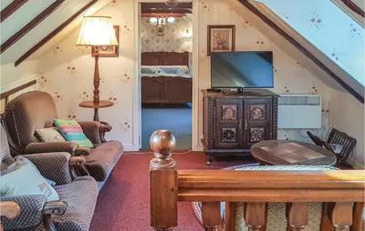 Coin salon dans l'établissement Holiday Home Gouesnac'h - 02