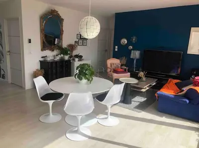 Télévision ou salle de divertissement dans l'établissement Villa aux portes de la presqu'ïle de Crozon
