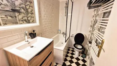 Salle de bains dans l'établissement Appartement complet - 1 chambre - Saint-Martin