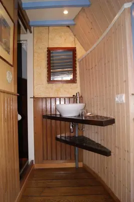 Cuisine ou kitchenette dans l'établissement La Quille en l'air