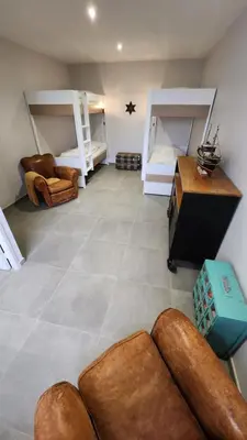 Coin salon dans l'établissement Villa Ty Spa