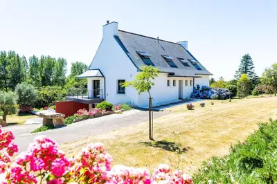 Jardin de l'établissement Villa KalonBreizh, Piscine privée chauffée & Sauna