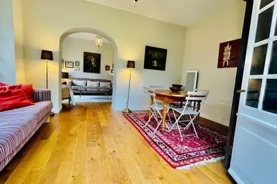 Un ou plusieurs lits dans un hébergement de l'établissement Villa Ker Den