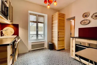 Cuisine ou kitchenette dans l'établissement Villa Ker Den