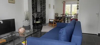 Coin salon dans l'établissement Capstay - Brest - Lambezellec- 7 minutes des plages et du port