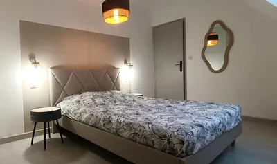 Un ou plusieurs lits dans un hébergement de l'établissement Ty Mouk - proche centre ville et plages