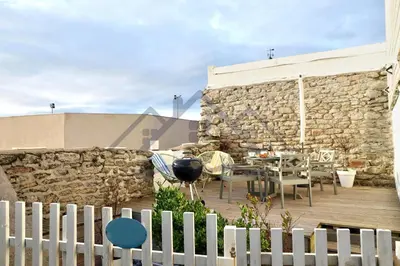 Terrasse ou espace extérieur de l'établissement LocaLise - M4 - Ty Gwenn - La maison à la pointe de Lechiagat - Accès à deux pas d'une terrasse vue mer privative - Wifi inclus - Draps inclus - Animaux bienvenus